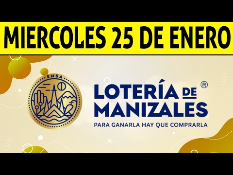 Resultados Lotería de MANIZALES del Miércoles 25 de Enero de 2023 | PREMIO MAYOR