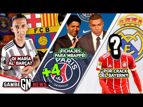 ¡¿BARÇA X DI MARÍA?!|4 FICHAJAZOS PARA CONSENTIR A MBAPPÉ|¡MADRID X FICHAJE CASI IMPOSIBLE