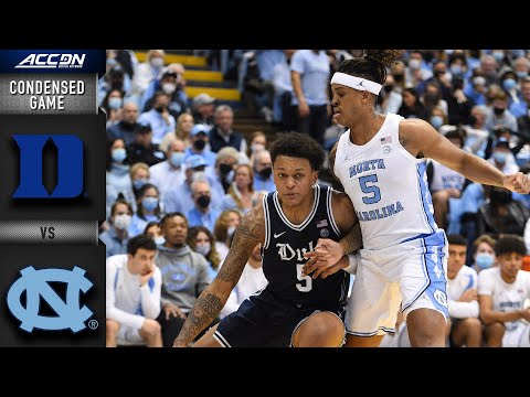 Acc Football Basketball 🏀 Duke vs. North Carolina Condensed Game | 2021-22 ACC Men’s Basketball