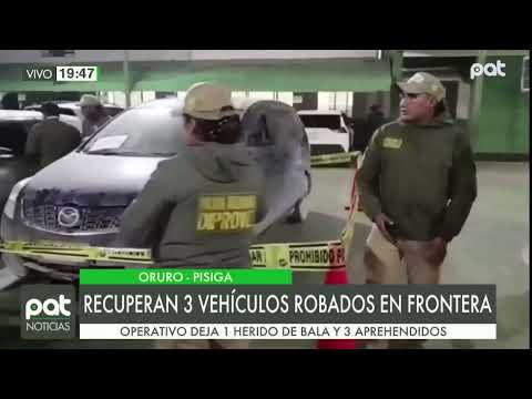 Recuperan 3 vehículos robados en la frontera