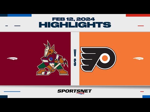 NHL Highlights | Coyotes vs. Flyers - February 12, 2024