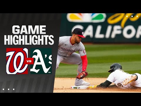 Nationals vs. As Game Highlights (4/13/24) | MLB Highlights