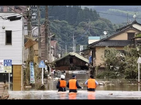 Destrucción por intensas lluvias en Japón