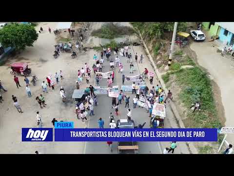 Transportistas bloquean vías en el segundo día de paro