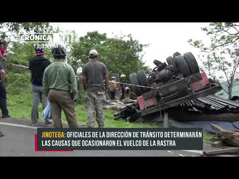 Vuelco de rastra en Jinotega deja un fallecido, lesionados y daños materiales - Nicaragua
