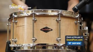 Craviotto 6.5x14 Curly Maple Custom Snare Drum Satin Finish Quick n' Dirty