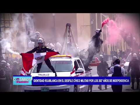 Trujillo: Identidad rojiblanca en el desfile cívico militar por los 202° años de independencia