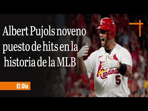 Albert Pujols llegó al noveno puesto de hits en la historia de la MLB