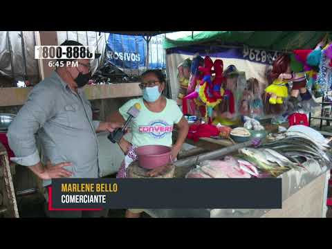 Remodelan galerón de mariscos en mercado en Israel Lewites - Nicaragua