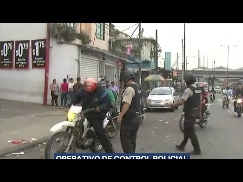 Operativos de control policial al noreste de Guayaquil