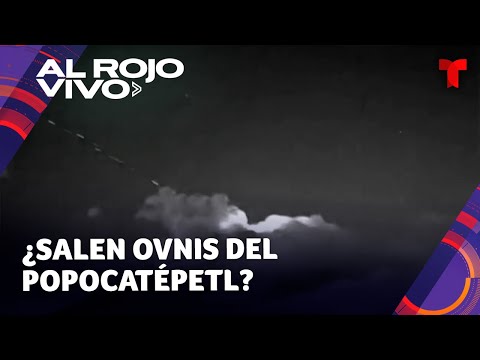 Captan misteriosas luces saliendo del cráter del volcán Popocatépetl