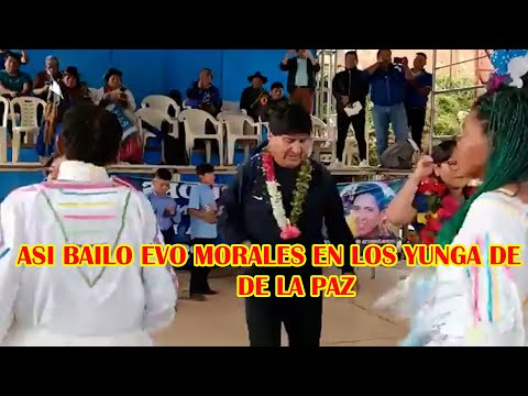 ASI FUE RECIBIDO EVO MORALES POR LOS SEGUIDORES DEL MAS-IPSP EN LOS YUNGAS DE LA PAZ BOLIVIA..