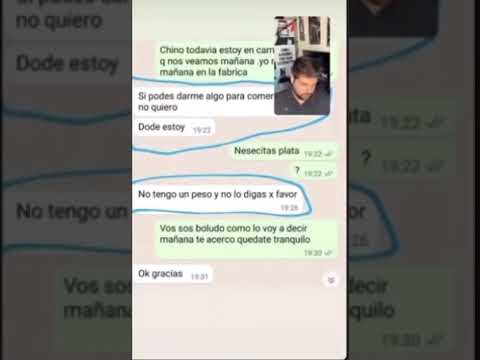 Se filtró un chat de Gustavo Martínez con su sobrino: “Dame algo para comer, no tengo un peso”