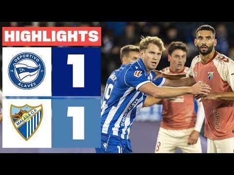 데포르티보 알라베스 1 - 1 말라가 CF | 하이라이트 라리가