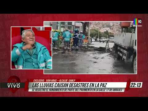 Lluvias causan desastres en La Paz