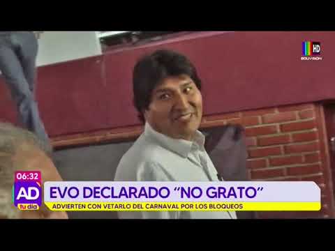 Evo es declarado persona no grata en Oruro