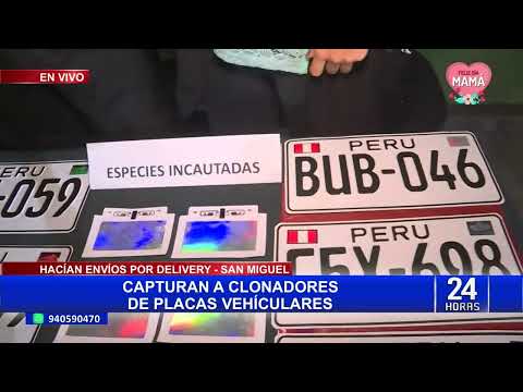 San Miguel: desarticulan banda que clonaba placas de vehículos