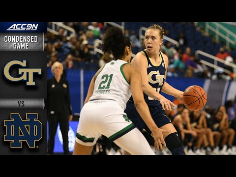 Acc Football Basketball 🏀 Georgia Tech vs. Notre Dame Condensed Game | ACC Women’s Basketball (2021-22)