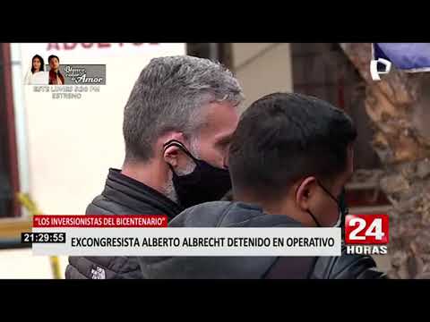 Detienen a excongresista Víctor Albrecht por presuntamente integrar una organización criminal