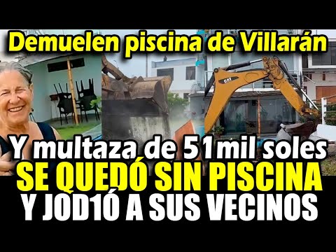 Susana Villarán se queda sin piscina: Municipalidad de Lurín la demolió y le puso multaza de 51mil