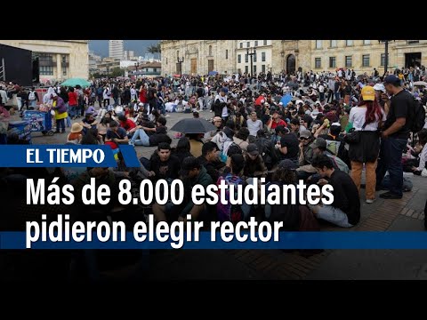 Más de 8.000 estudiantes salieron a marchar pidiendo elecciones directas de rectores | El Tiempo