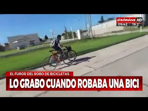 Tremendo: Filmó a ladrón mientras se llevaba una bicicleta
