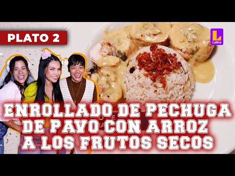 Plato 2: Enrollado de pechuga de pavo con arroz a los frutos secost | El Gran Chef Famosos