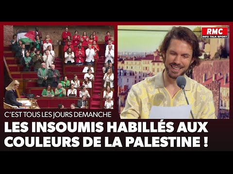 Arnaud Demanche : Les Insoumis habillés aux couleurs de la Palestine!