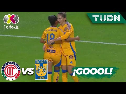 ¡Ya son 6 de Tigres! Belén Cruz define cruzado | Toluca 0-6 Tigres | Liga Mx Femenil AP2024-J5 |TUDN