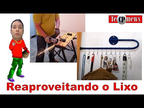 Reproveitando o Lixo EP 01 - Transformei um Suporte de Toalhas velho em um lindo Porta Chaves