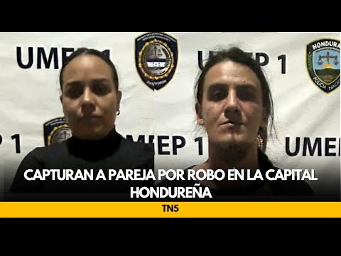 Capturan a pareja por robo en la capital hondureña