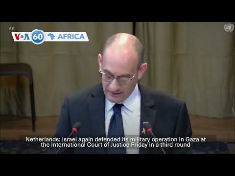 VOA60 Africa - South Africa urges UN's top court to order cease-fire in Gaza