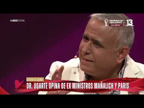 Doctor Ugarte aseguró que Enrique Paris fue mejor ministro de Salud que Jaime Mañalich. Canal 13.