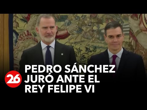 Pedro Sánchez promete ante el Rey el cargo de presidente del Gobierno español