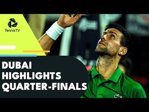 Tennis 🎾 Djokovic vs Vesely; Hurkacz, Sinner; Rublev & Shapovalov Play | Dubai 2022 Quarter-Final Highlights