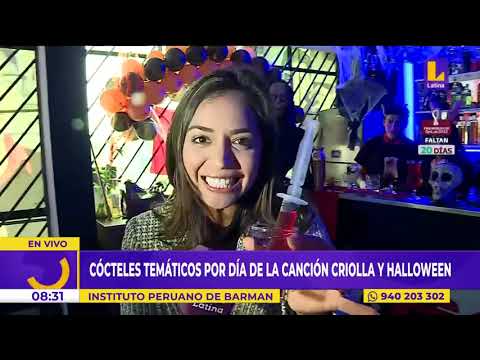 #LatinaNoticias Cócteles temáticos en por el Día de la Canción Criolla y Halloween