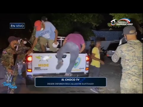 El Choco TV desde las calles De Santiago en Toque de queda | Buena Noche