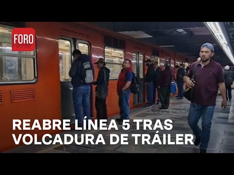 Restablecen servicio en Línea 5 del Metro CDMX - Las Noticias