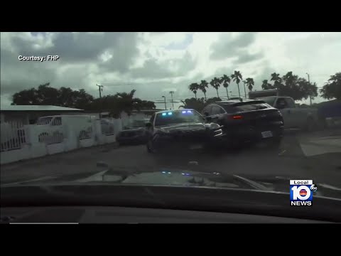 Video captures South Florida police chase that ended in crash