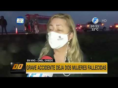 Grave accidente de tránsito deja dos muertos en Coronel Oviedo