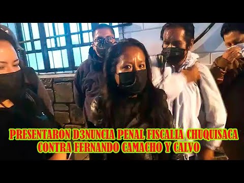 COMITE IMPULSOR DE JUSTICIA PRESENTO DENUNCI4 ANOCHE CONTRA FERNANDO CAMACHO Y ROMULO CALVO..
