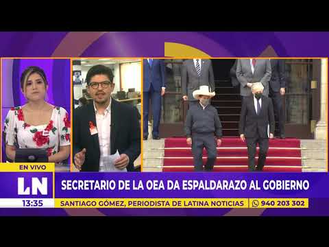 ? Secretario de la OEA Luis Almagro da espaldarazo al gobierno de Pedro Castillo