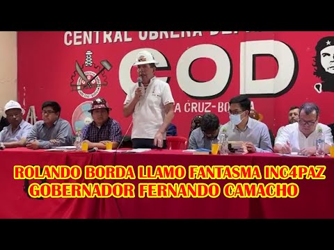 ROLANDO BORDA EJECUTIVO DE COD-SANTA CRUZ LOS GOLPIST4S QUIEREN REDITAR EL GOLP3 DEL 2019..