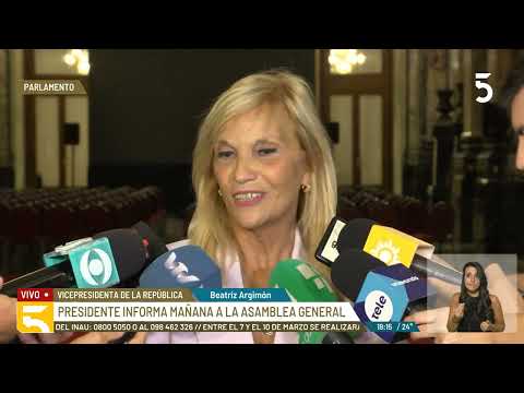 Beatriz Argimón se refirió al inicio de la nueva Legislatura y al discurso del Presidente