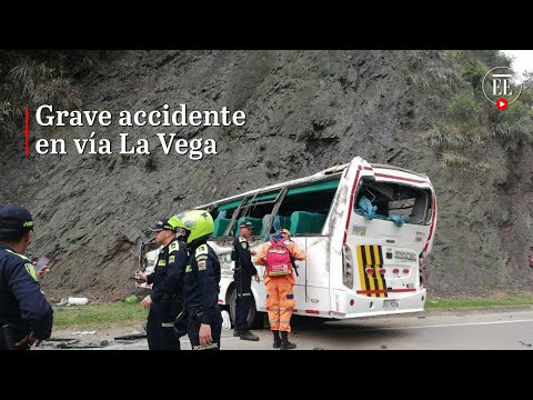 Accidente en La Vega: dos muertos tras volcarse un bus intermunicipal | El Espectador