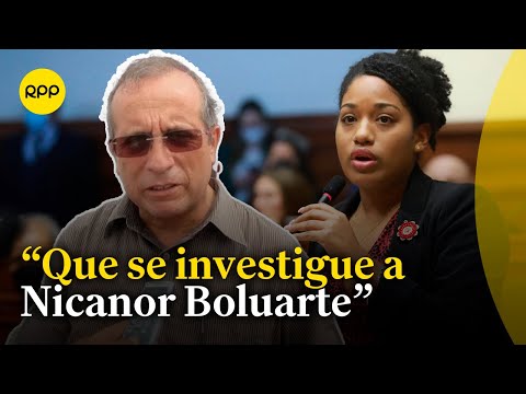 Rosangella Barbarán a favor de investigación a Nicanor Boluarte por presuntas presiones a prefectos