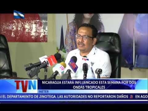NICARAGUA ESTARÁ INFLUENCIADA ESTA SEMANA POR DOS ONDAS TROPICALES