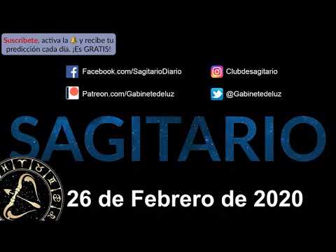 Horóscopo Diario - Sagitario - 26 de Febrero de 2020