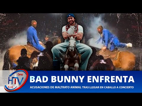Bad Bunny Enfrenta Acusaciones de Maltrato Animal  tras Llegar en Caballo a Concierto