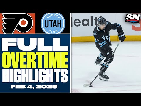 Philadelphia Flyers at Utah Hockey Club | FULL Overtime Highlights - February 4, 2025